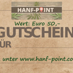 Warengutschein - Geschenkgutschein-im-Wert-von-50-Euro-Hanf-Point-dot-com-shop